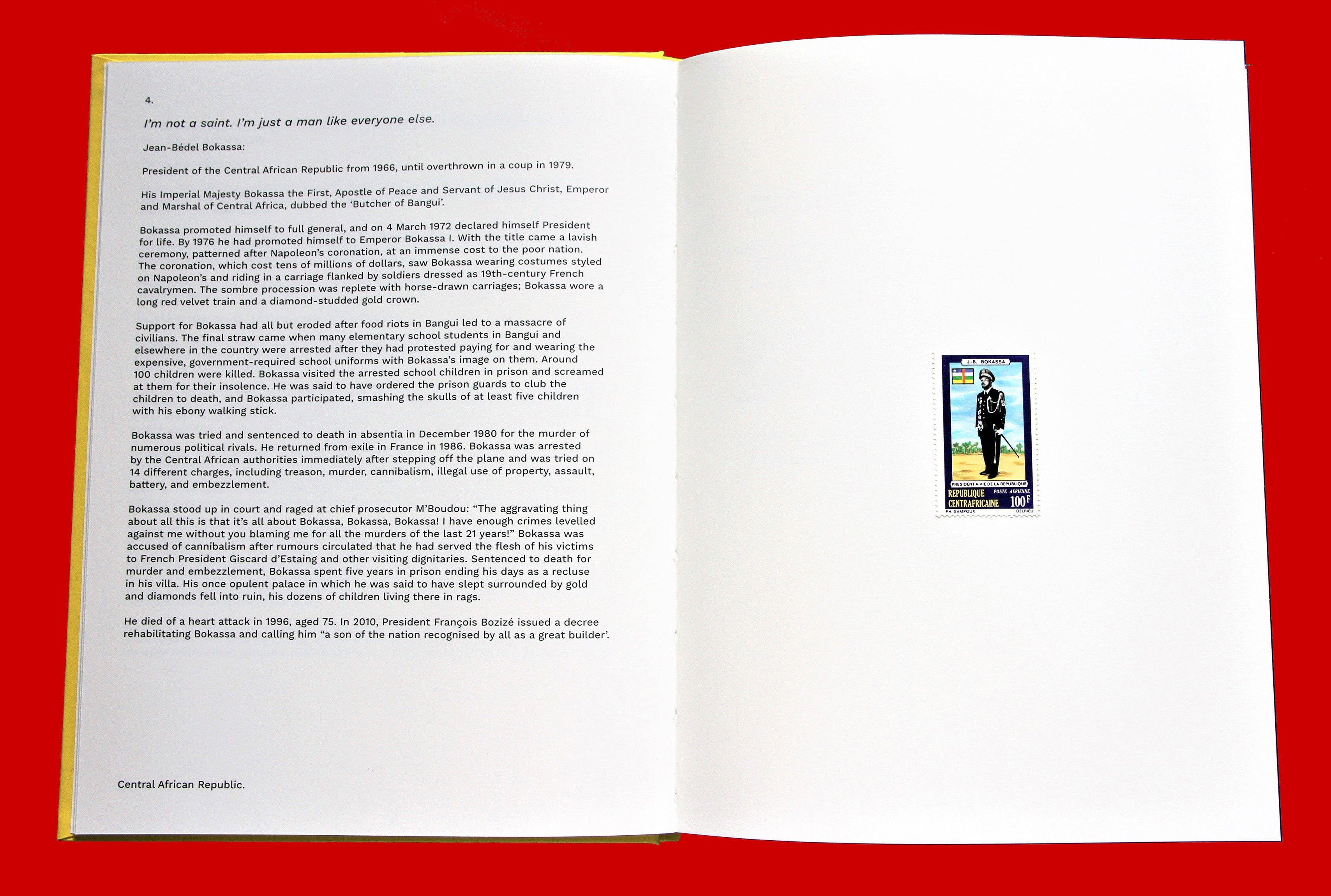 Dictator Postage Stamps-Bokassa stamp -cultural traffic shop