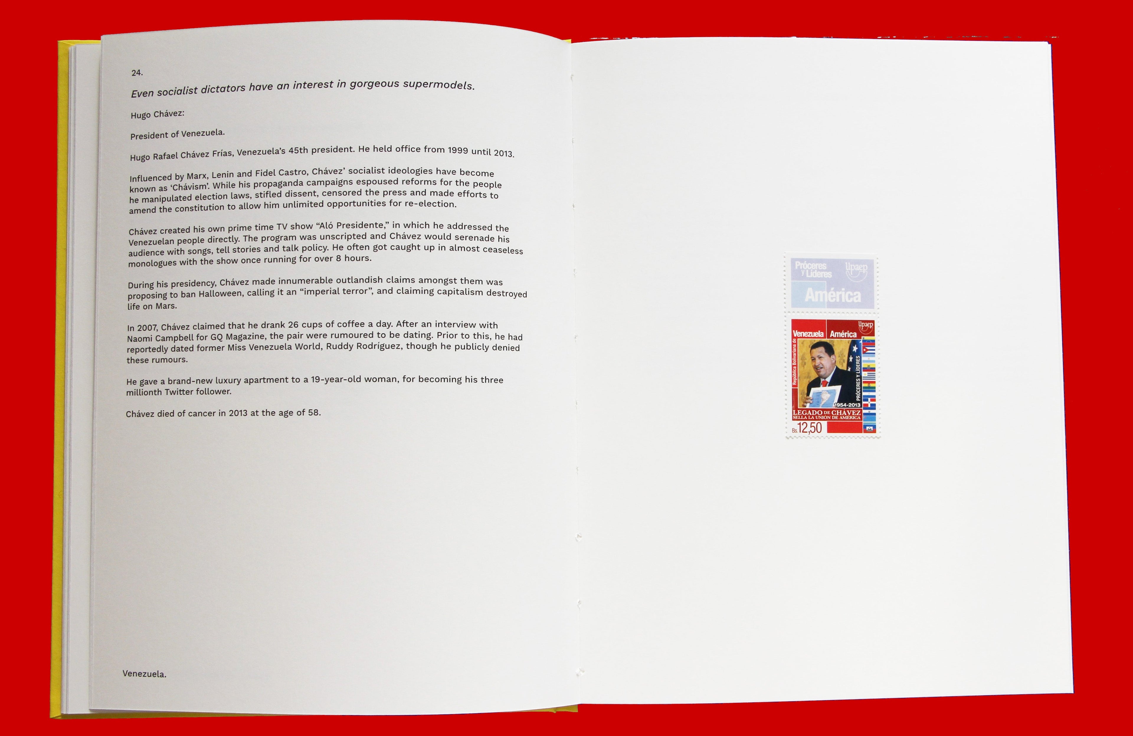 Dictator Postage Stamps- Hugo Chavez stamp - cultural traffic shop