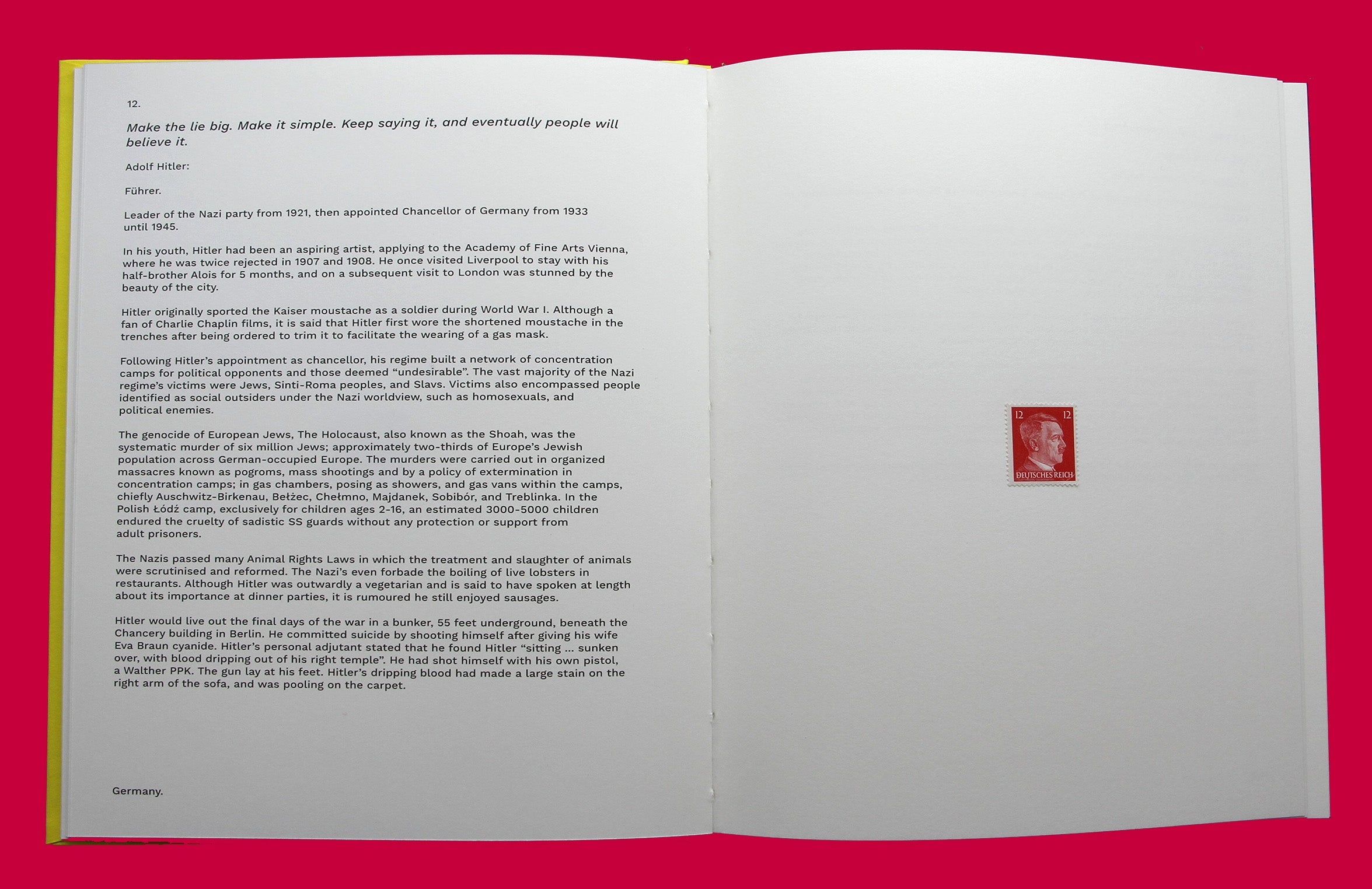 Dictator Postage Stamps - Adolf Hitler - cultural traffic shop